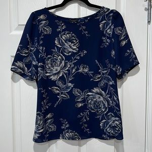 Floral Navy Blouse